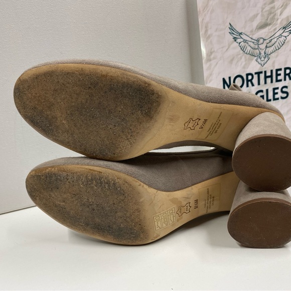 Tory Burch Elizabeth Beige / Brown Suede Pumps 9.5 Women - Picture 7 of 7